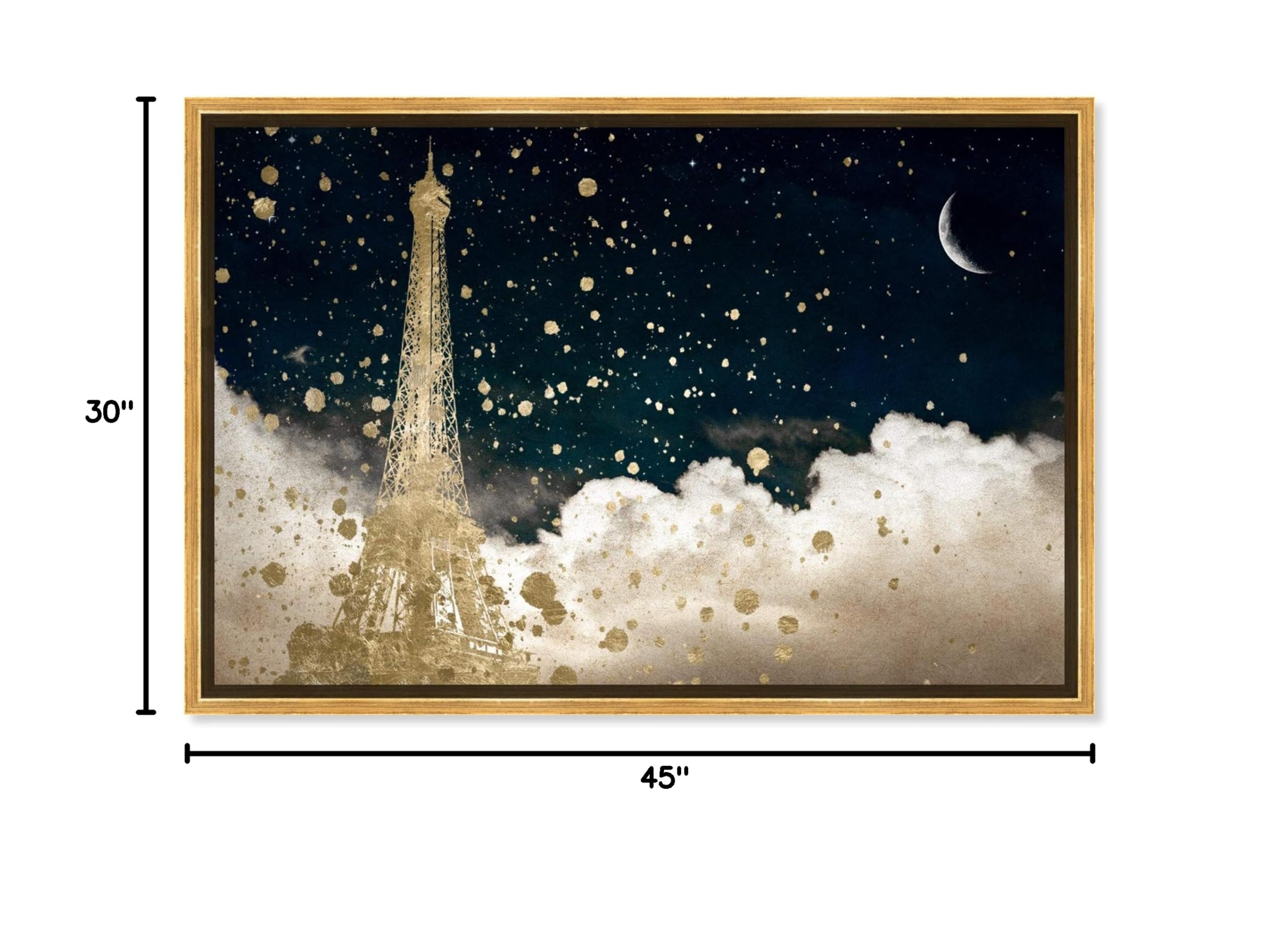 New Muse European Cities Framed Wall Art Canvas Prints - Perfect for Living Room, Bedroom & Office Decor