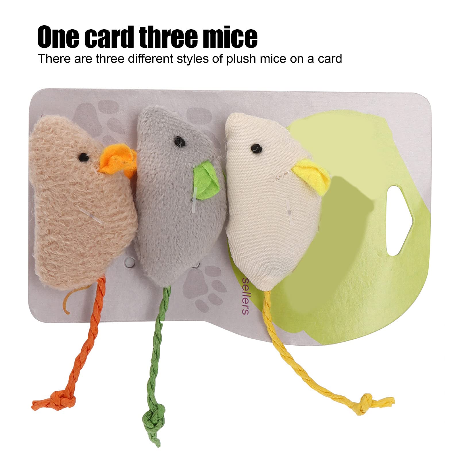 Tnfeeon 3Pcs Cat Toys Set - Realistic Plush Mice with Catnip, Chirping Sound & Chewable Design for Indoor Cats - Interactive Play & Exercise Toys for Kittens & Adult Cats (Perfect for Playtime, Training & Bonding)