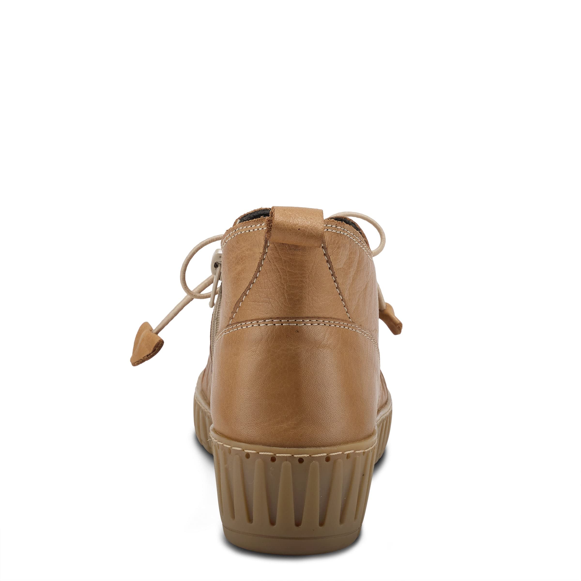 Spring Step Nespea Women's Waterproof Leather Ankle Boots with Zipper Closure - Low Heel Western Style Booties for Women - Perfect for Outdoor Activities, Casual Wear & Rainy Days