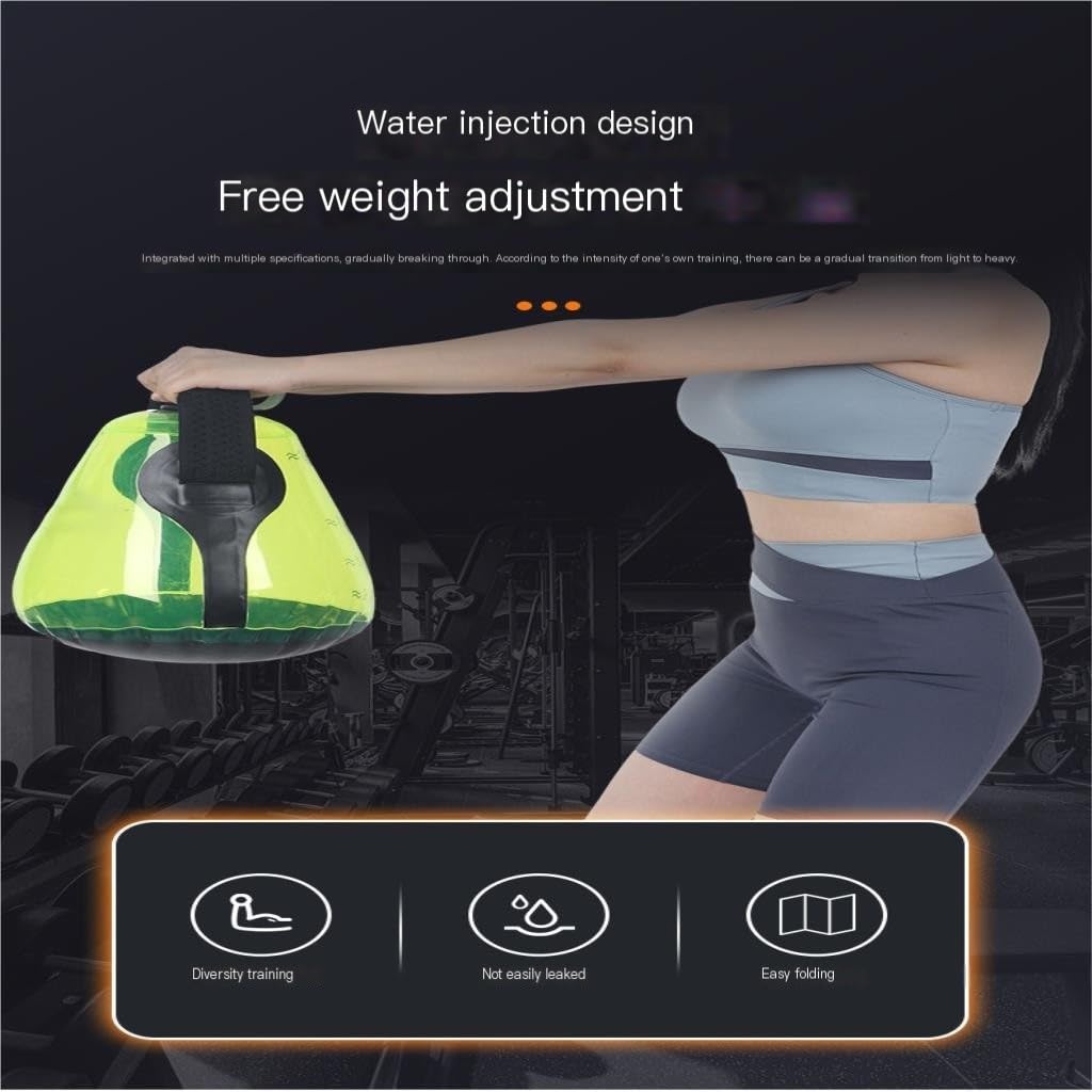 Water-Filled Dumbbell Set for Women - Home Fitness Equipment with Adjustable Weight Kettlebell for Strength Training, Toning & Workouts | Perfect for Yoga, HIIT & Home Gym