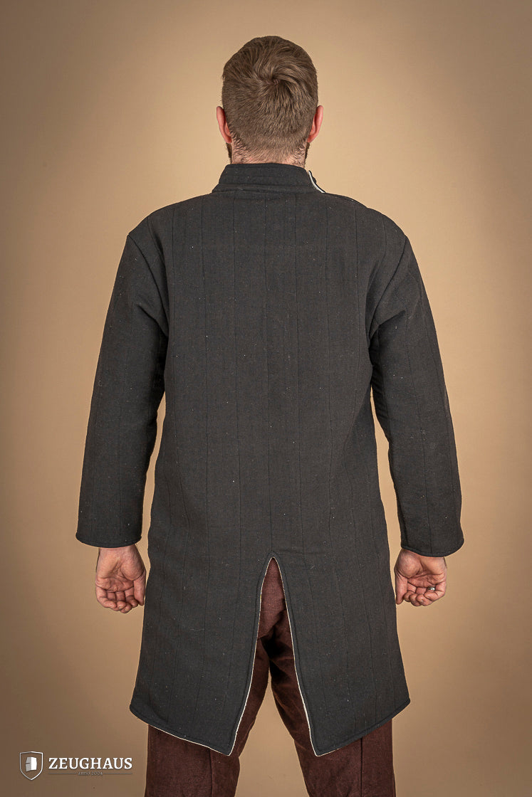 Medieval Infantry Gambeson Black - Historical Armor for LARP, Cosplay & Reenactment | Perfect for Renaissance Fairs & Battle Events