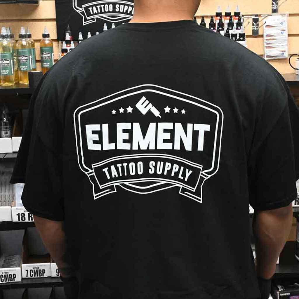 Element Tattoo Supply T-Shirt - Premium Quality Unisex Graphic Tee for Tattoo Artists & Enthusiasts - Perfect for Studio Work, Tattoo Conventions & Casual Wear