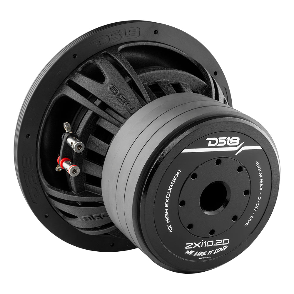ZXI 10 Inch High Excursion Car Subwoofer with Quad Stacked Magnets - 800 Watts RMS Power, Dual Voice Coil 2 Ohm - Perfect for Car Audio Systems & Bass Enthusiasts