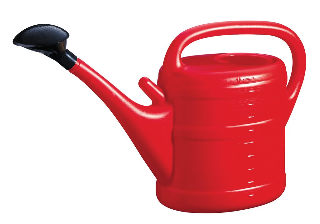 Thanos 10L Large Red Watering Can for Garden - Heavy Duty Plastic Plant Watering Pot with Long Spout - Perfect for Outdoor Plants, Flowers, and Vegetable Gardens