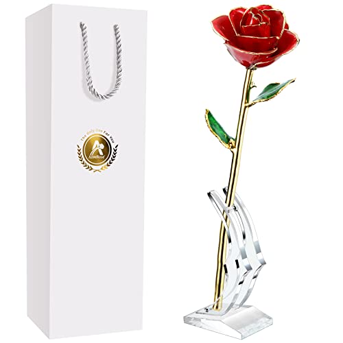 1.red Rose With Stand