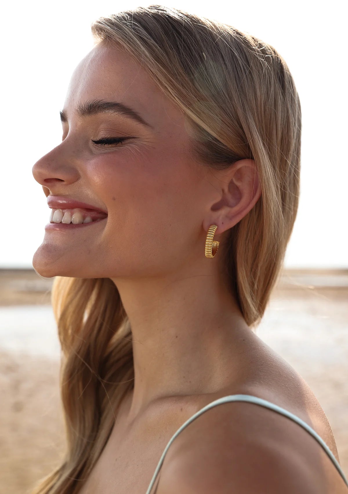 Lola Knight Dawn 18K Gold Crystal Charm Drop Bridal Earrings - Elegant Wedding Jewelry for Brides, Bridesmaids & Special Occasions