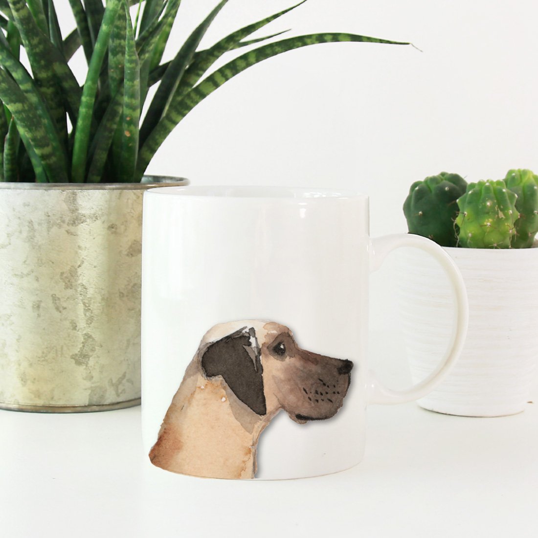 Andaz Press 11oz Ceramic Coffee Mug with Great Dane Design - Perfect Dog Lover Gift for Women, Birthday & Christmas Present - Ideal for Home, Office or Pet Owner's Daily Coffee Use
