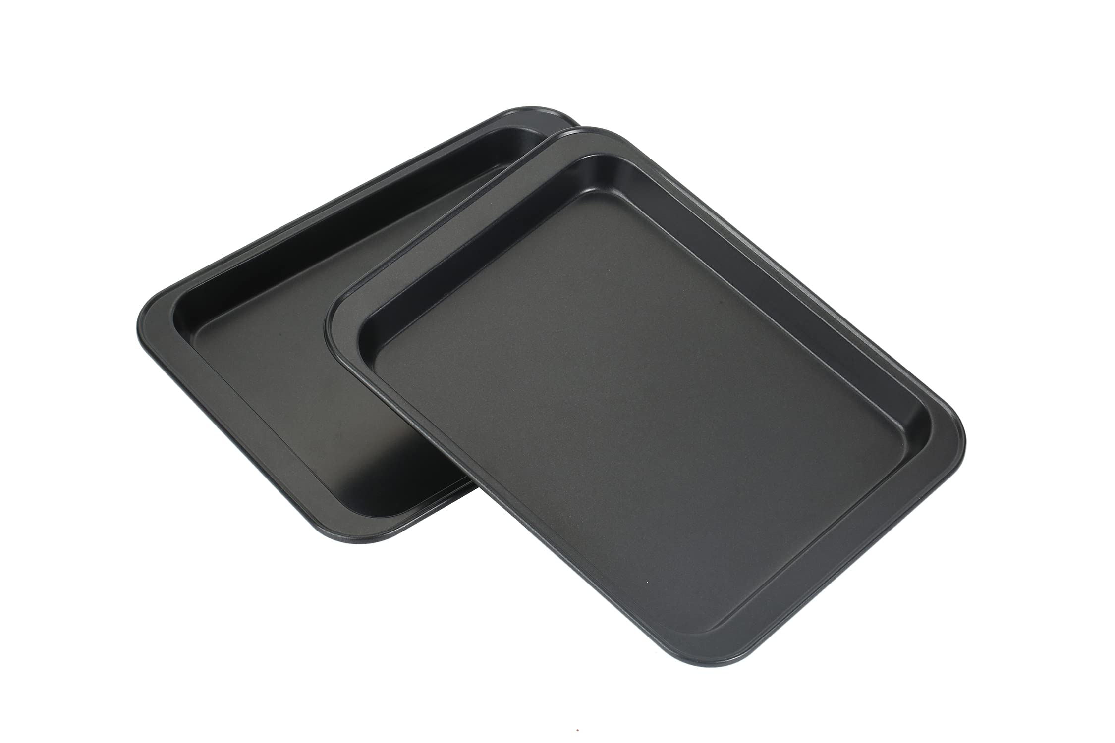 Non-Stick Baking Sheet Set - Toaster Oven Pans, Cookie Sheets & Jelly Roll Pan for Perfect Cookies, Cakes & Meals | Heavy Duty Quarter & Half Sheet Pans with Rim | Ideal for Home Baking, Meal Prep & Restaurant Use