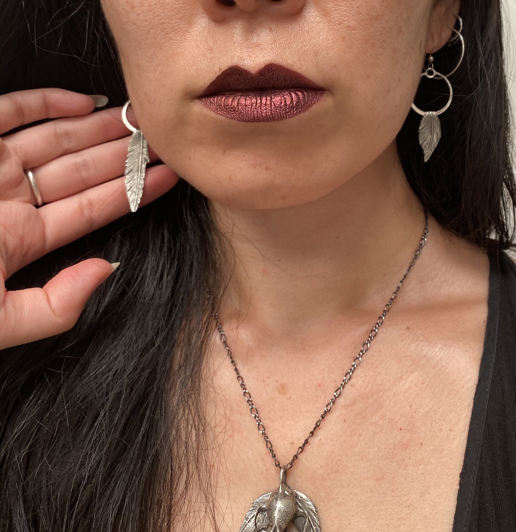 Isis Feather Sterling Silver Earrings for Women - Elegant Dangle Drop Jewelry for Everyday Wear & Special Occasions
