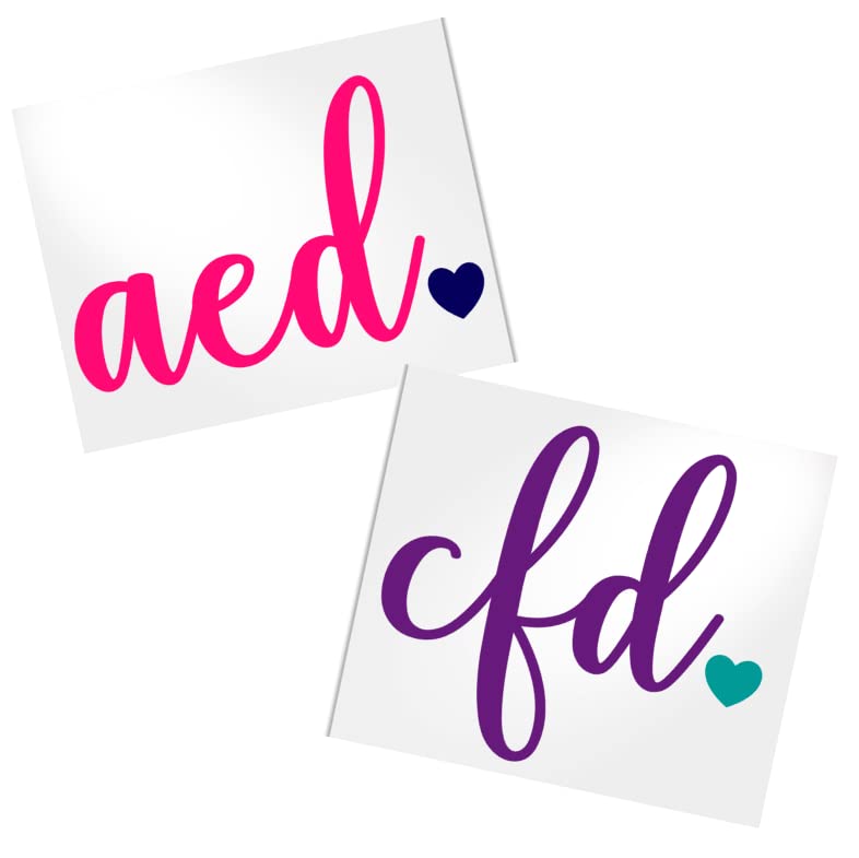 Personalized Monogram Car Decal - Custom Vinyl Sticker for Cars, Laptops & Yeti Tumblers - Waterproof & Durable - Perfect for Gifts, Travel & Personalization