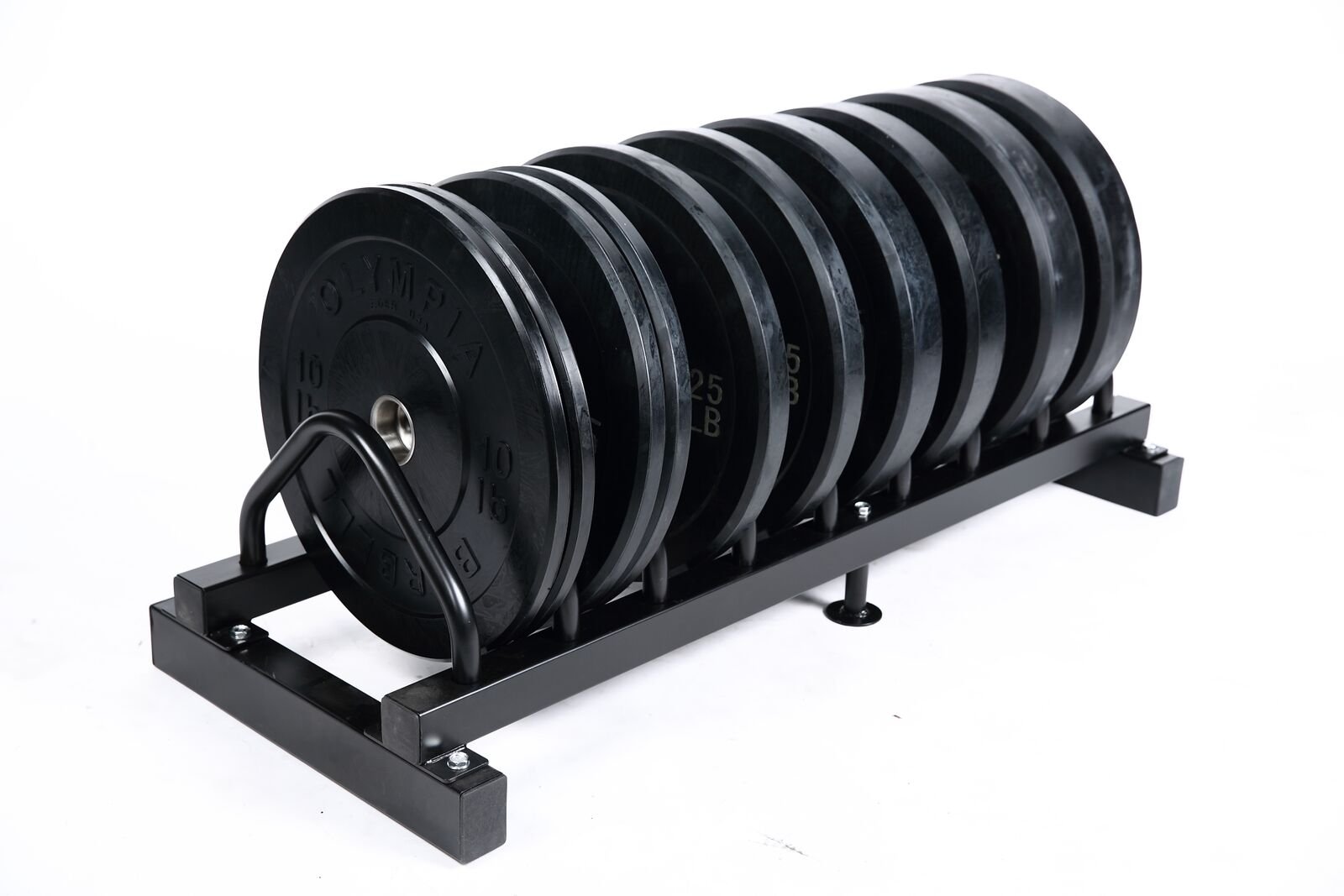 Olympic Bumper Plates - Pair of 45LB Black Rubber Weight Plates for CrossFit, Powerlifting & Home Gym Workouts - Durable & Quiet Training Equipment for Strength Training & Fitness