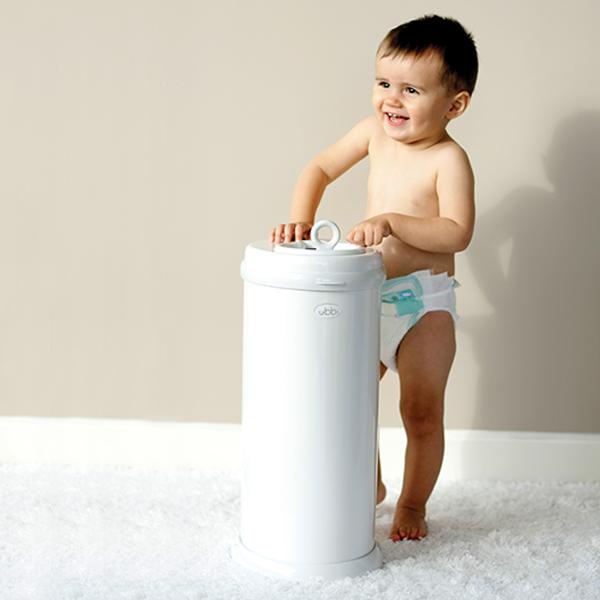 Ubbi Diaper Pail - Odor-Containing Baby Diaper Disposal System for Nursery & Changing Stations - Perfect for Newborns & Toddlers