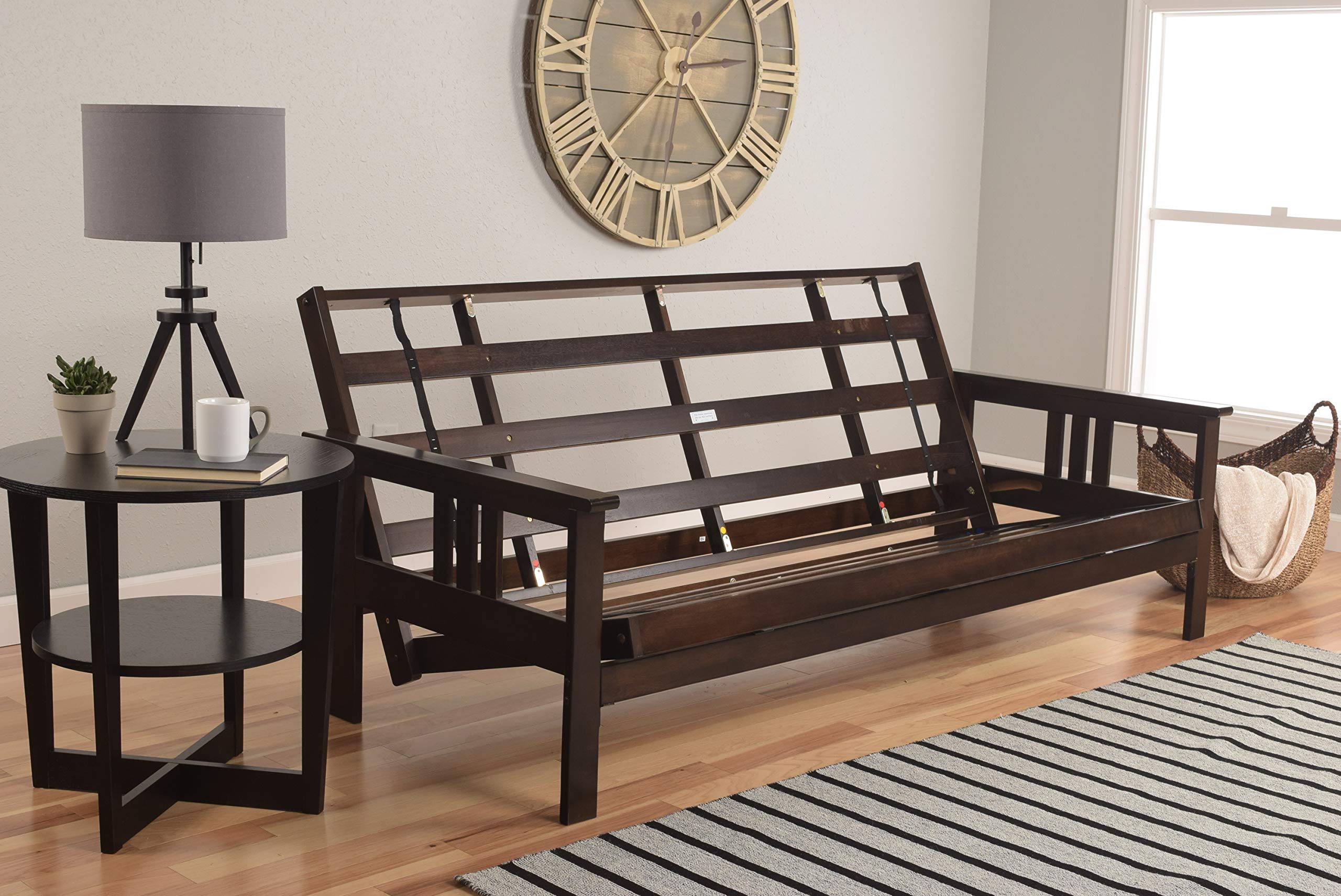 Kodiak Furniture Monterey Futon Frame - Convertible Sofa Bed for Small Spaces, Living Room, Guest Room & Dorm | Sturdy Metal Frame with Easy Assembly