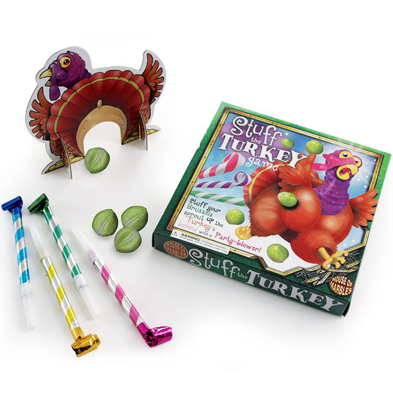 House Of Marbles Holiday Game - Stuff The Turkey | Fun Family Christmas Party Game for Kids & Adults | Perfect for Thanksgiving & Christmas Gatherings