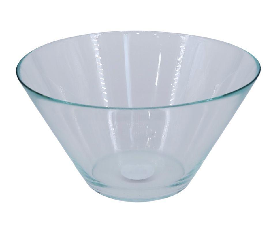Premium Flair Glass Salad Bowl - 27cm Large Serving Bowl for Fresh Salads, Pasta, and Fruit - Elegant Dining & Entertaining Essential