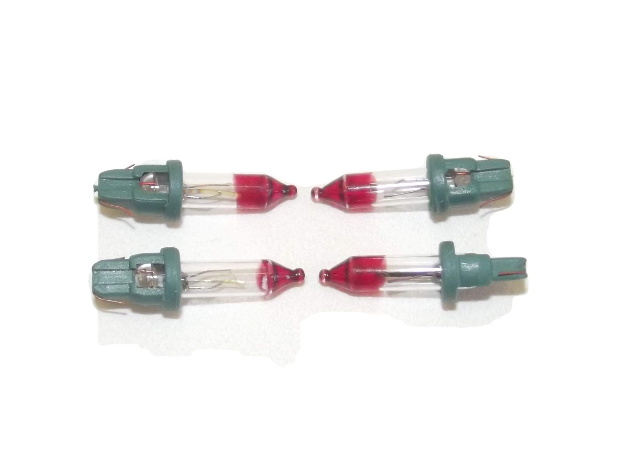 4D Flasher Bulbs - 2.5V 0.425W Mini Clear Incandescent Christmas Tree Lights for Indoor & Outdoor Use - Perfect for Holiday Decorations, Xmas Trees, and Festive Lighting Displays