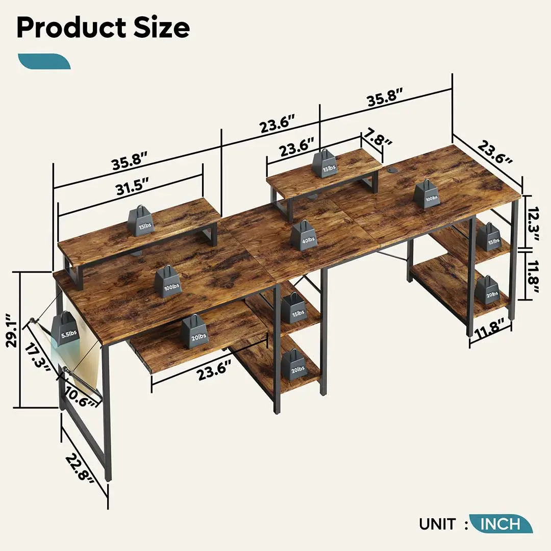 Bestier L-Shaped Computer Desk with Keyboard Tray - Ergonomic Home Office Desk for Gaming & Work - Perfect for Small Spaces & Corner Setups