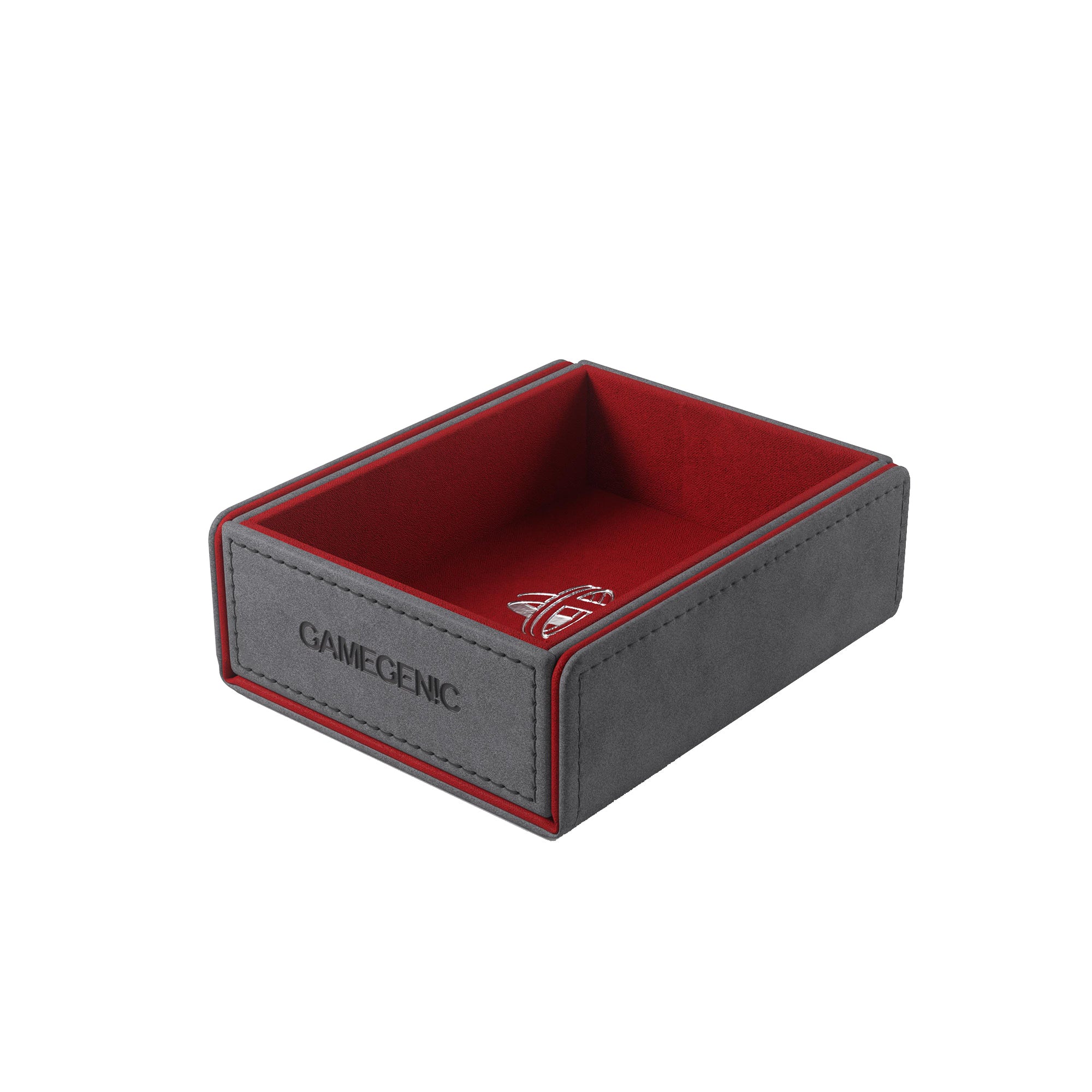 Token Keep Gray/Red - Secure and Stylish Token Holder for Collectibles, Gaming, and Events | Perfect for Trading Cards, Casino Chips, and More