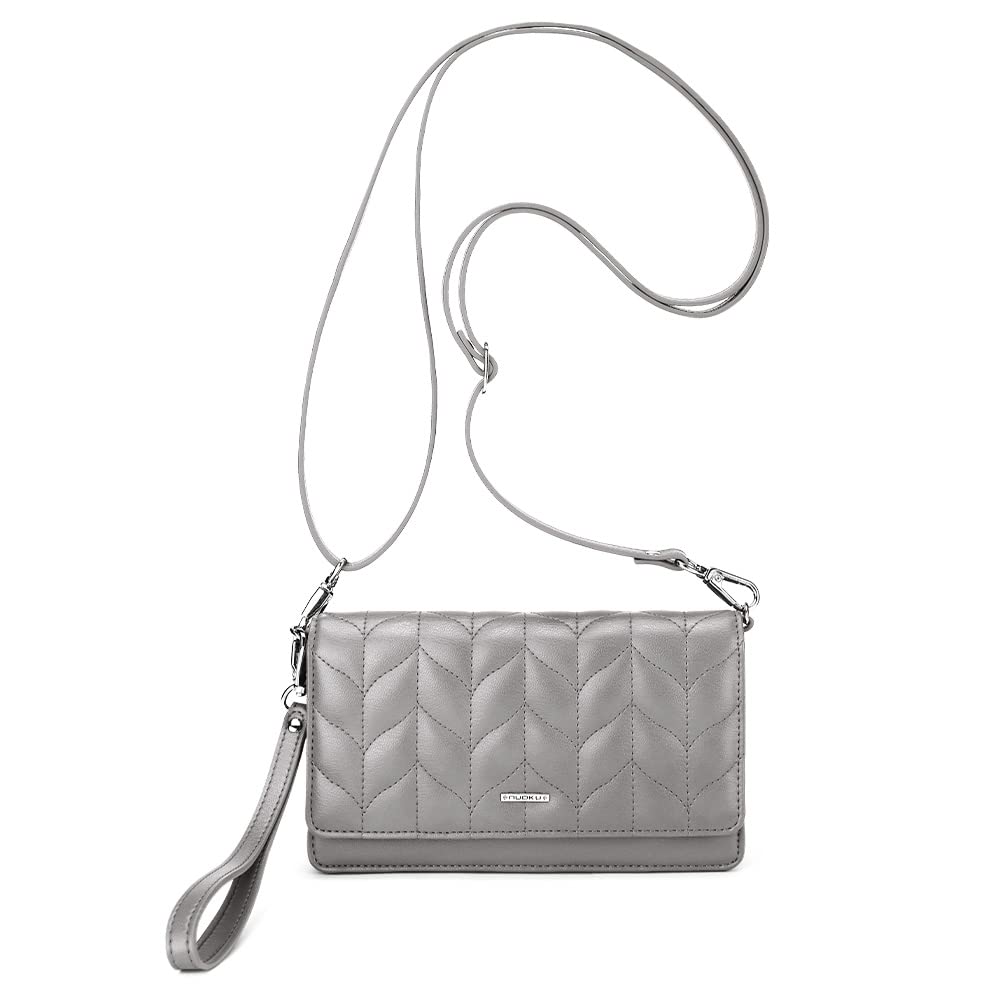 Nuoku Women's Small RFID Crossbody Purse - Phone Wristlet Wallet with Card Slots & Adjustable Strap | Perfect for Everyday Use, Travel, and Shopping