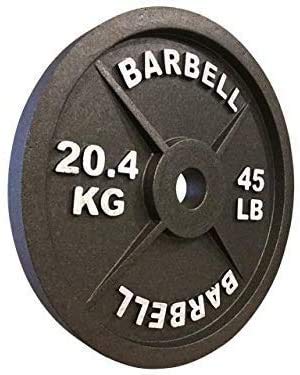 Styrofoam Olympic 45lb Weight Plates - 3 Pairs of Fake Barbell Plates for Strength Training, Bodybuilding & Fitness Education - Perfect for Gym Props, Movie Sets, and Training Demonstrations