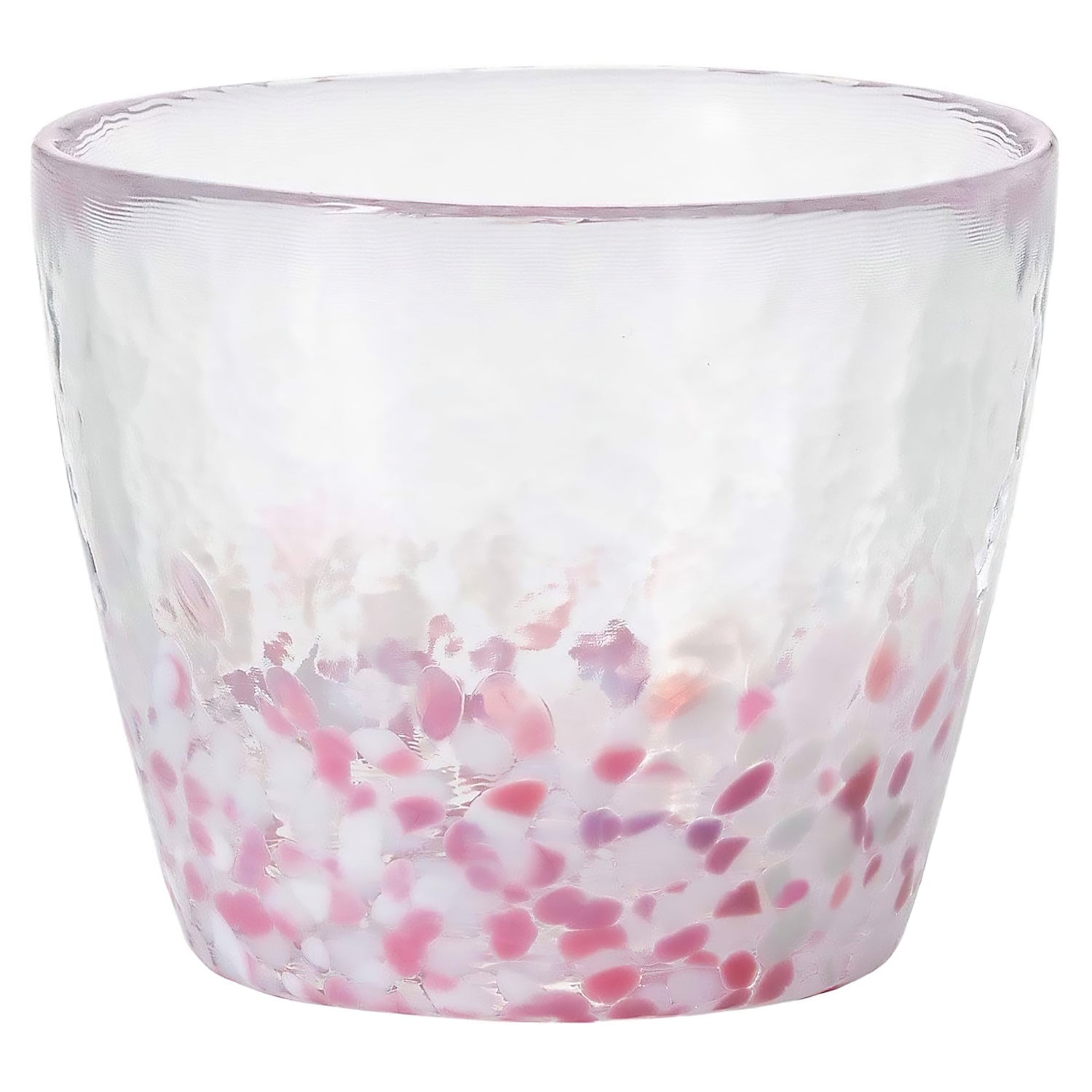 Aderia Tsugaru Vidro Soda Lime Glass Sakura Soba Choko Cup - Japanese Cherry Blossom Sake Cup Set for Traditional Dining & Gift Giving