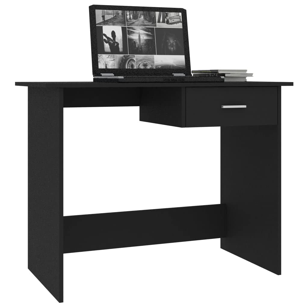 Compact Black Writing Computer Desk 39.4