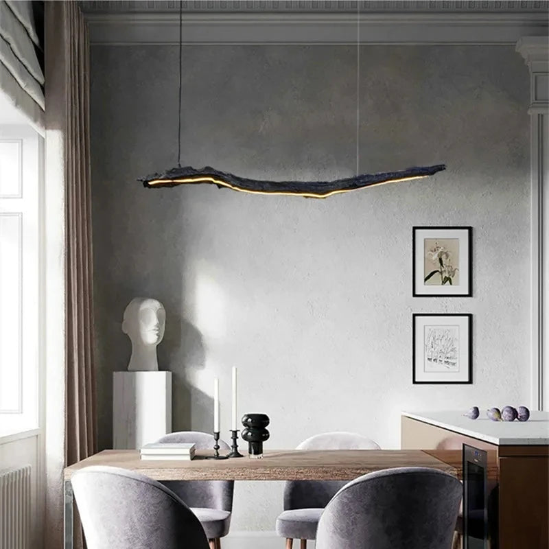 Modern Luxury Linear Dining Room Chandelier - Sleek Crystal Pendant Light Fixture for Elegant Home Decor | Perfect for Dining Room, Kitchen Island, and Entryway Lighting