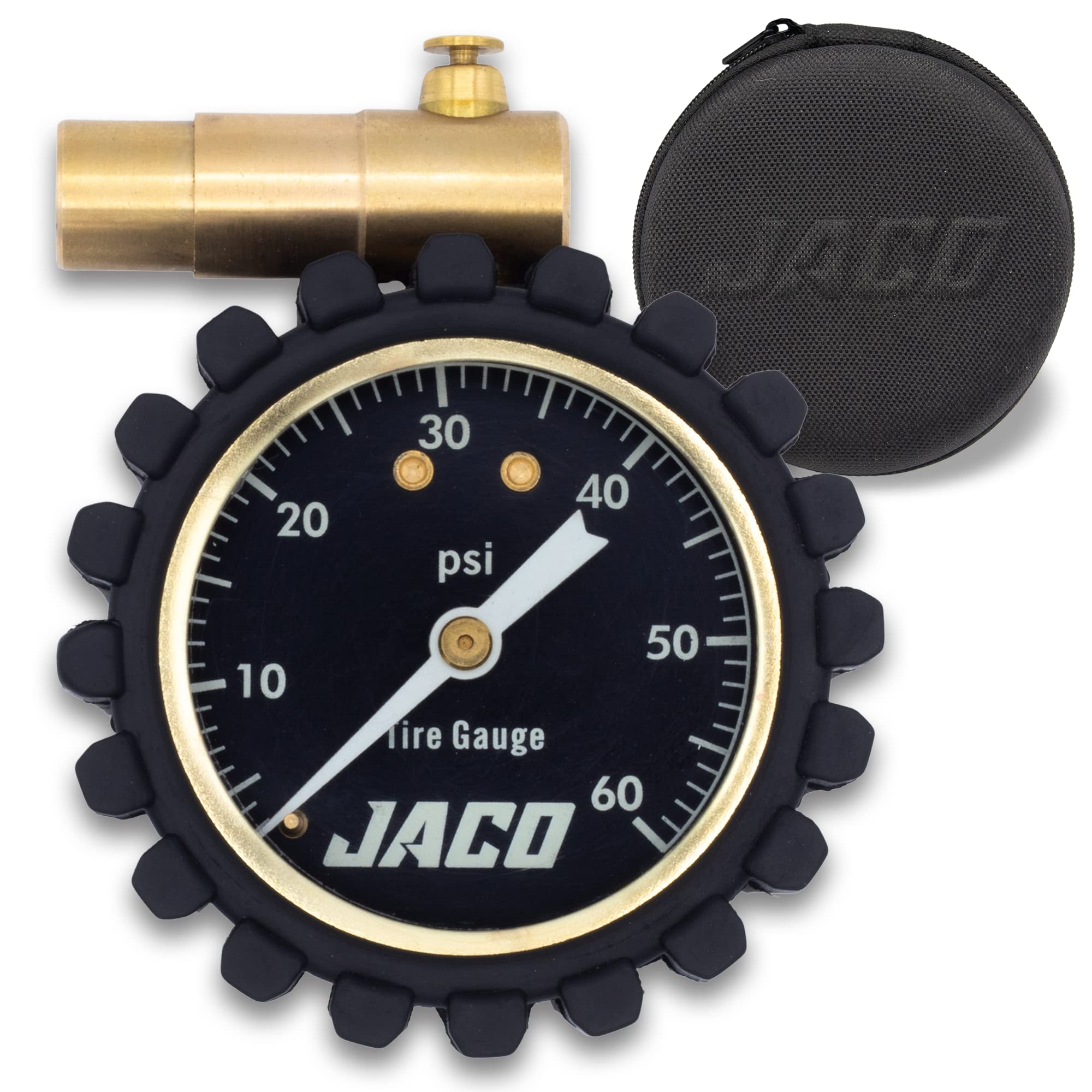 JACO MBX-60 High Accuracy Presta Valve Bike Tire Pressure Gauge (0-60 PSI) | Lightweight & Durable for MTB, XC & Road Bikes | Perfect for Trail Riding, Commuting & Performance Cycling