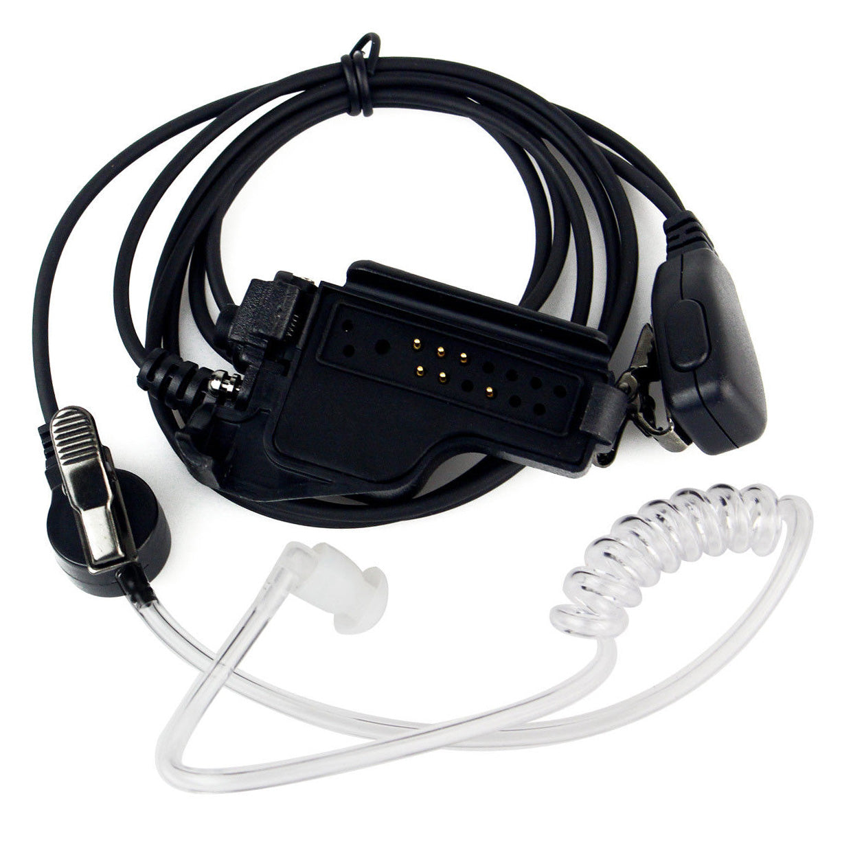 FBI Approved Motorola PTT Headset with Microphone - Secure Communication for Law Enforcement & Tactical Operations
