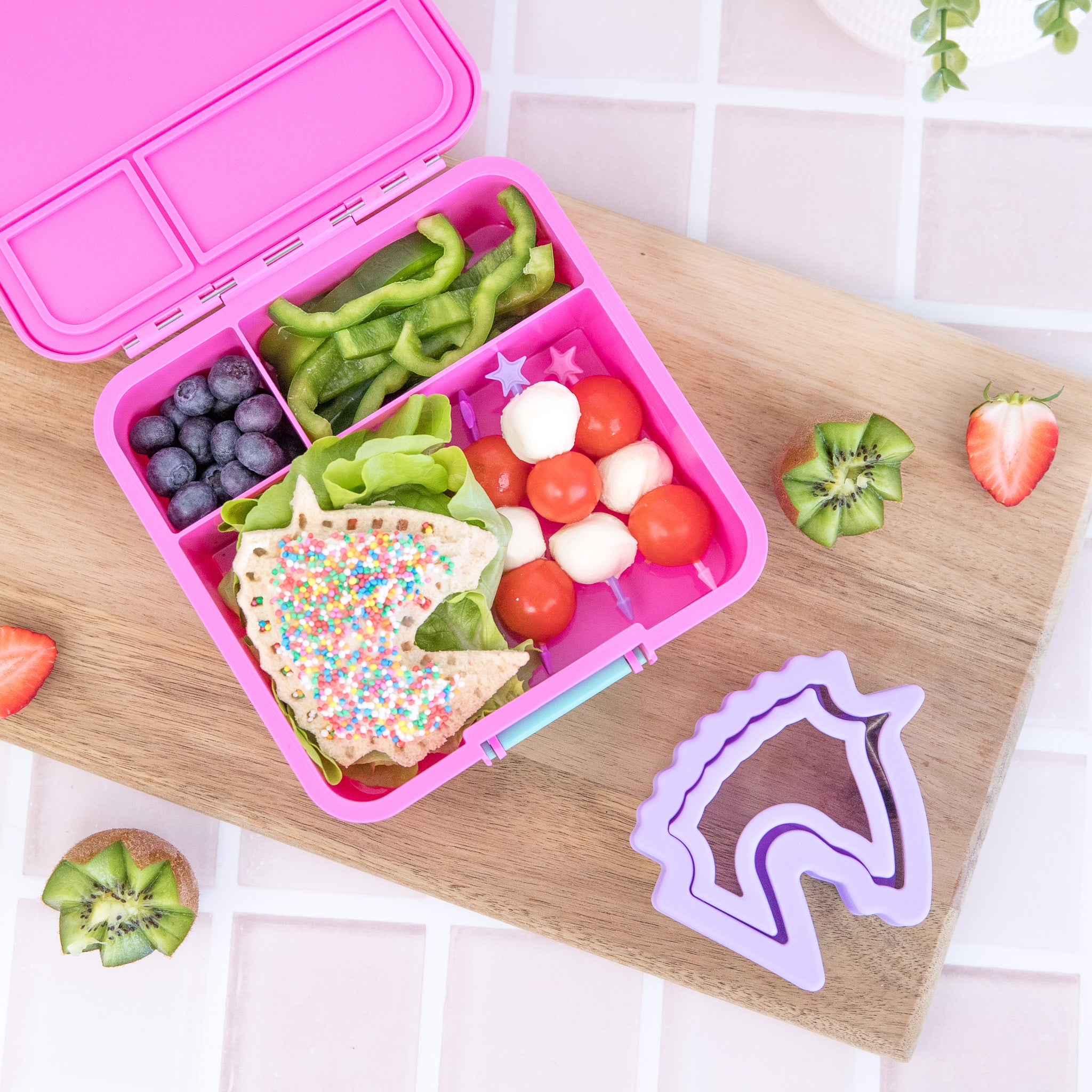 Lunch Punch Cut & Crimp Sandwich Pockets - Fun Unicorn Shaped Sandwich Maker for Kids | Perfect for School Lunches, Picnics & Party Snacks