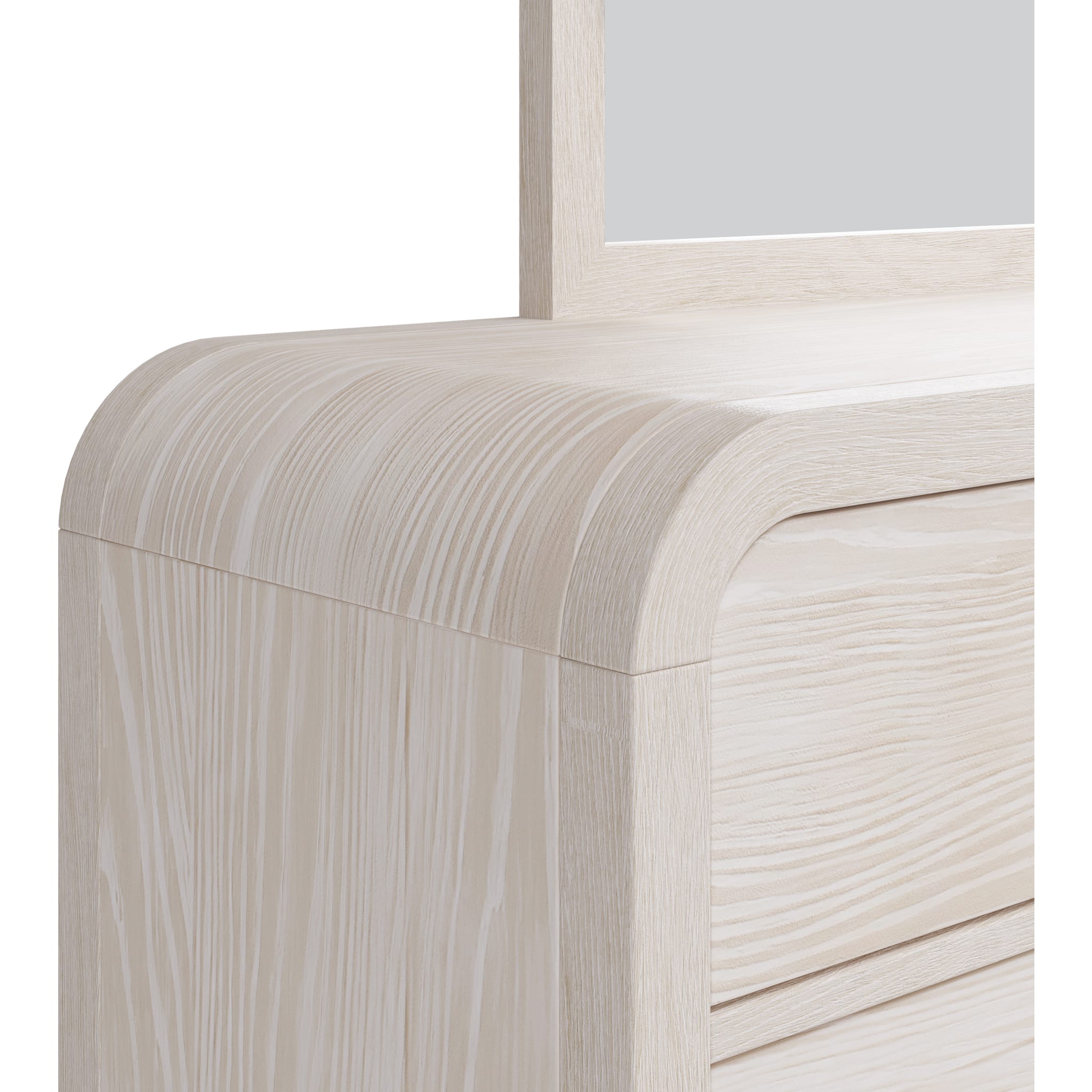 Drake 6-Drawer Dresser in Sugar Finish - Modern Bedroom Storage for Clothes & Accessories