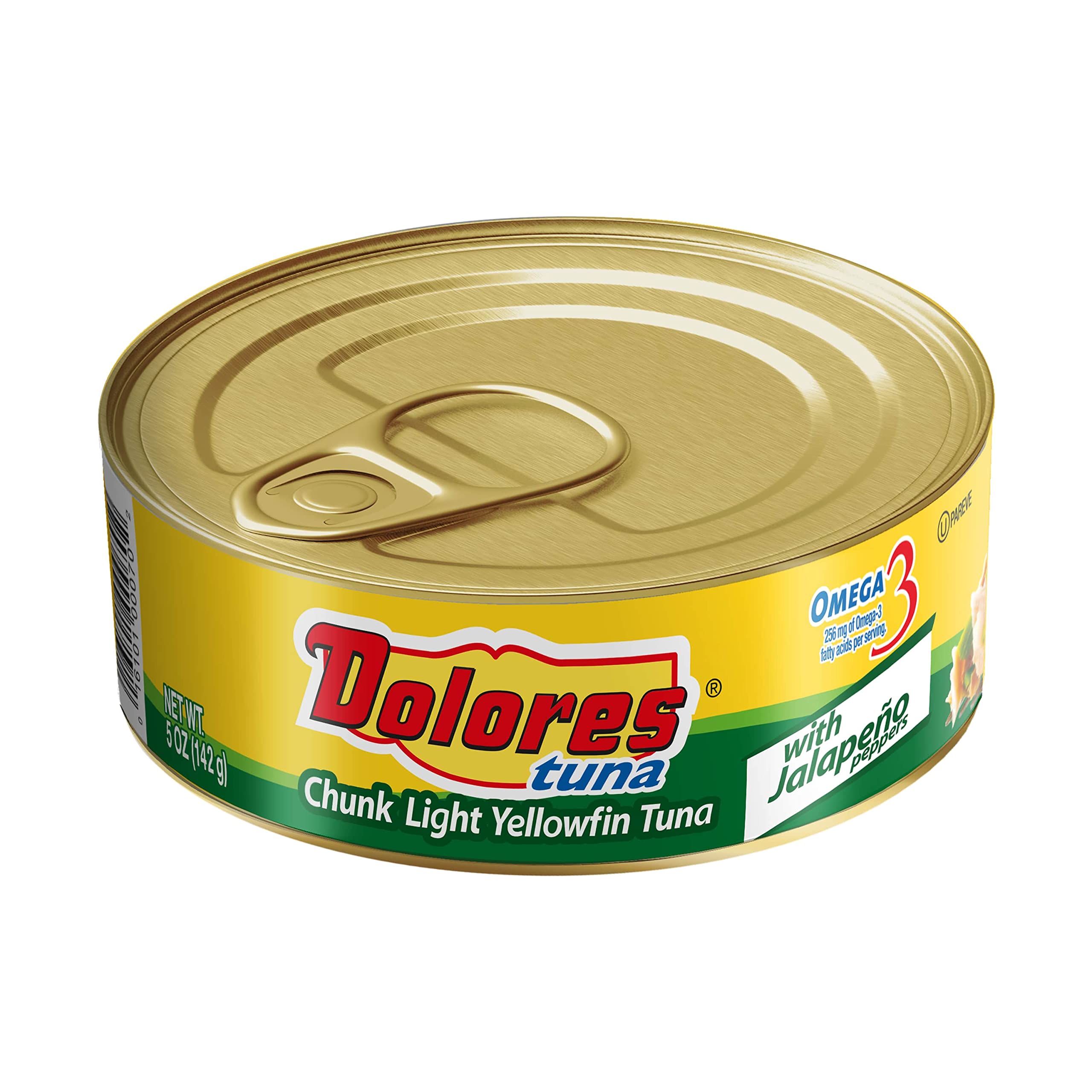 Premium Dolores Yellow Fin Tuna with Jalapenos - 5 oz Can, High Protein Keto & Paleo Snack - Perfect for Salads, Sandwiches, and On-the-Go Meals