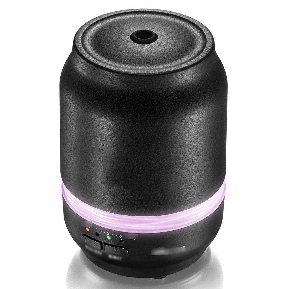 Premium 200ml Aroma Diffuser - Aluminum Alloy Essential Oil Diffuser with Colorful LED Lights, Ultrasonic Humidifier for Home, Office & Bedroom (10.3×15.2cm) - Perfect for Relaxation, Yoga & Aromatherapy