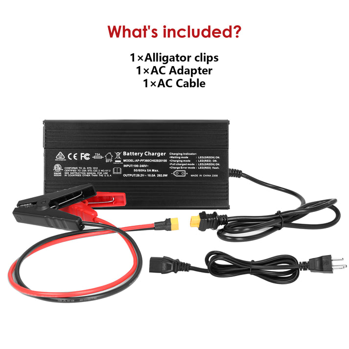 ROCKSOLAR LiFePO4 Battery Charger - 12V 24V 48V Lithium Iron Phosphate Battery Charger for Solar Power, RV, Marine, Off-Grid Applications | Fast & Safe Charging Solution