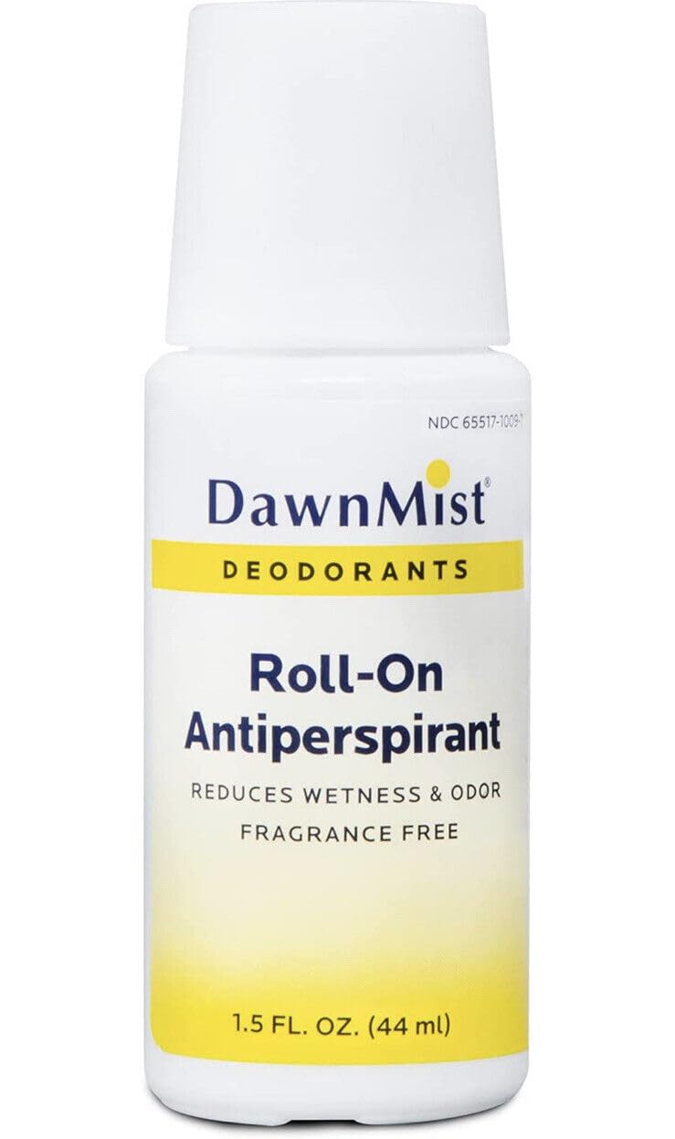Pack of 2 Travel Size Deodorant Roll-On Antiperspirant 2.0 oz - Fresh Dawn Mist Scent for Women & Men - Perfect for Gym, Office & Daily Use