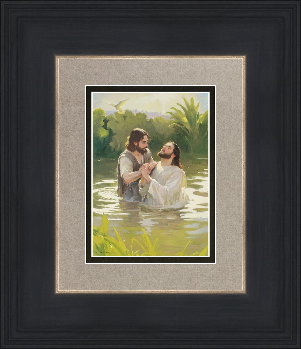 Baptism of The Savior - Religious Christian Wall Art for Home & Church Decor - Perfect for Baptism Ceremonies, Sunday School & Faith-Based Gifts