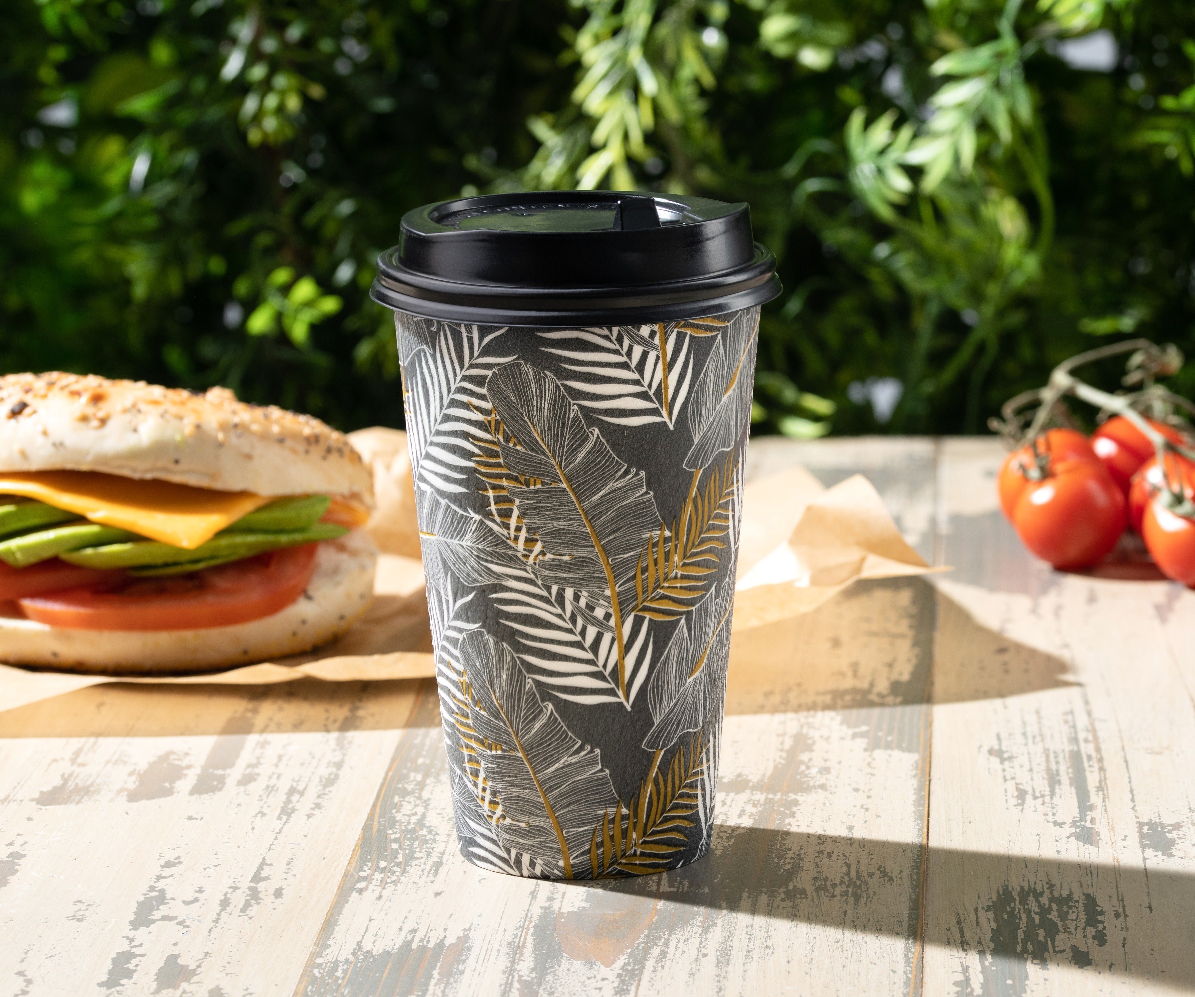 Eco-Friendly Insulated Paper Coffee Cups with Lids - 12oz/16oz Hot & Cold Drink Containers - Perfect for Coffee Shops, Offices, and Takeout Beverages