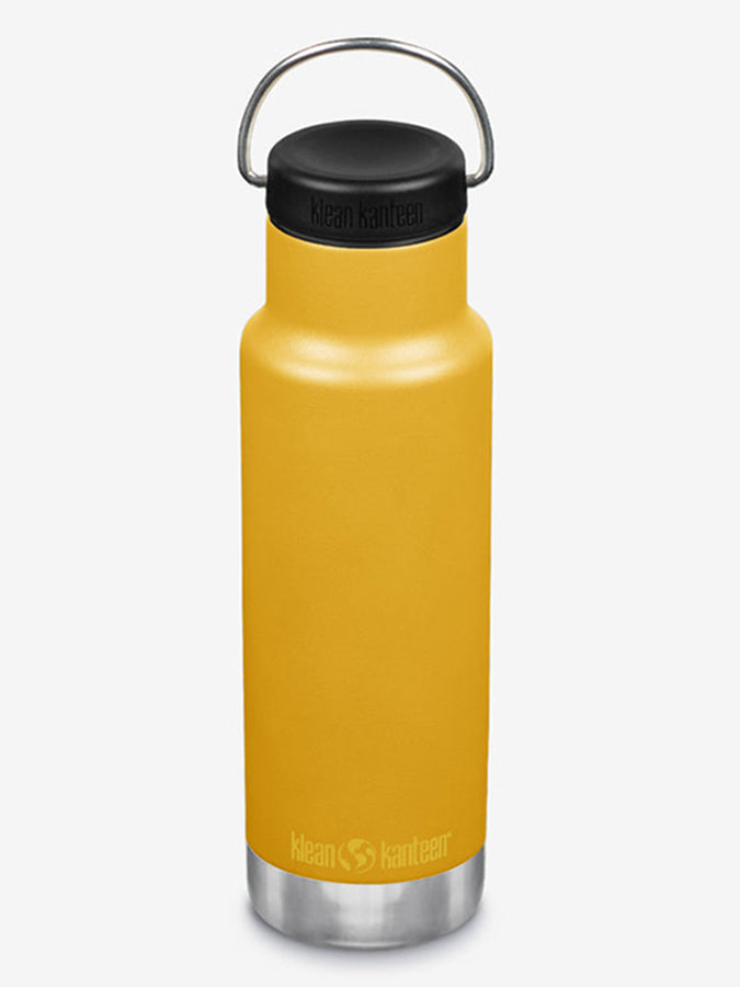 Klean Kanteen 12oz (355ml) Vacuum Insulated Stainless Steel Water Bottle with Loop Cap - Leak Proof & BPA Free for Hiking, Gym & Everyday Use