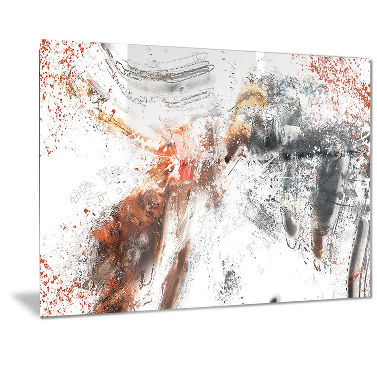 Designart Metal Wall Art Decor - Modern Abstract Sculpture for Living Room, Bedroom & Office - Handcrafted Home & Office Décor