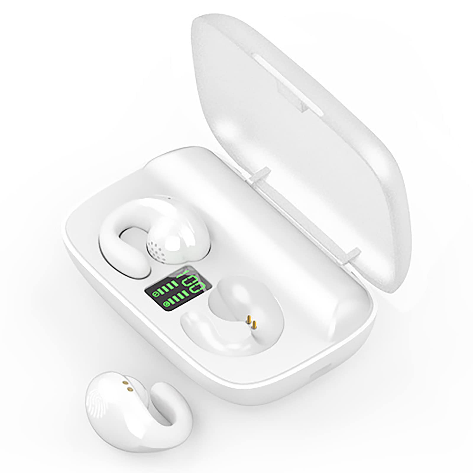 Open Ear Headphones - Wireless Bluetooth Earbuds with Ear Hooks for Running, Cycling, Driving & Sports | Sweatproof & Secure Fit for Active Lifestyle
