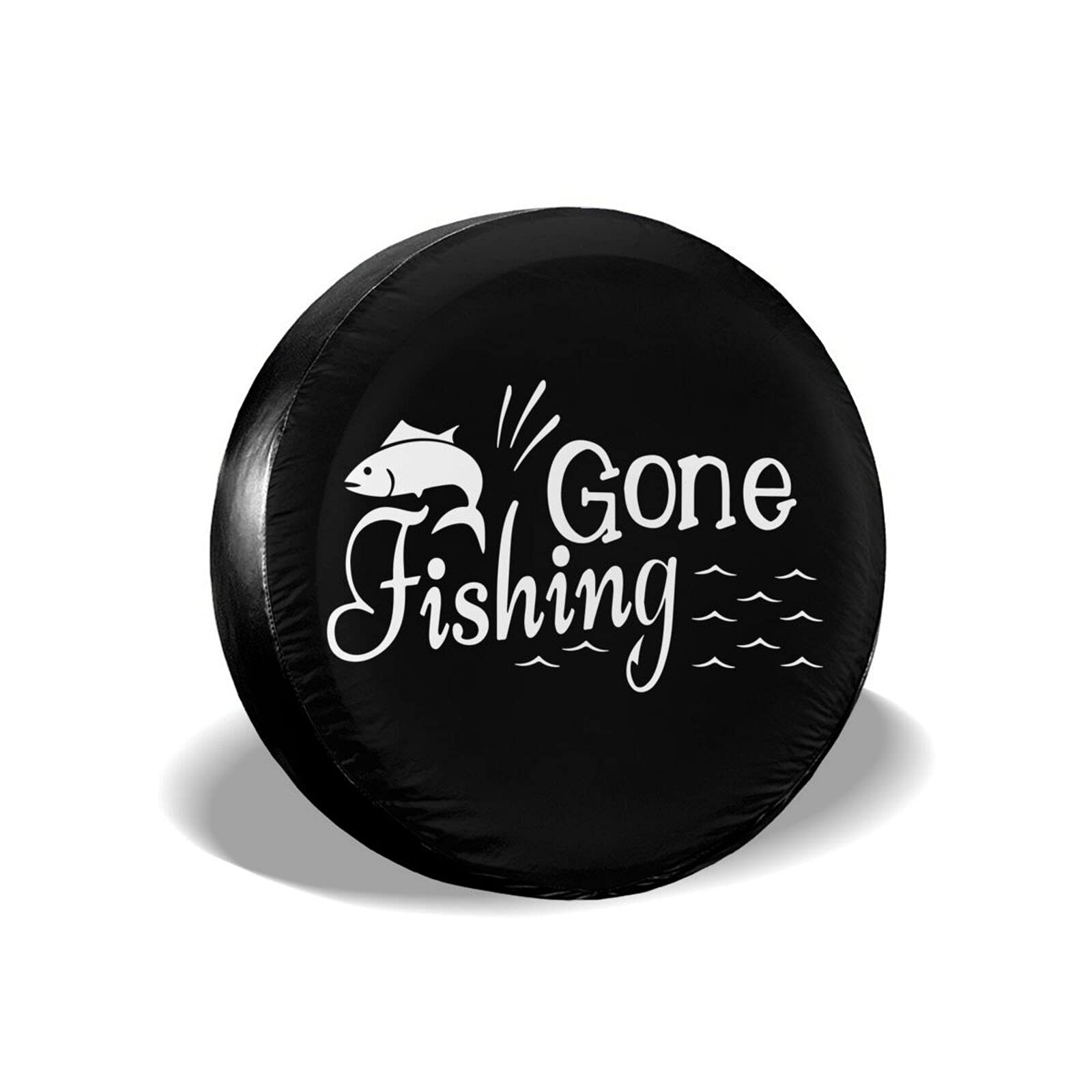 15 Inch Dust-Proof Spare Tire Cover for Camping & Fishing - Fits Trailers, RVs, SUVs & Most Vehicles | Perfect for Outdoor Adventures & Road Trips