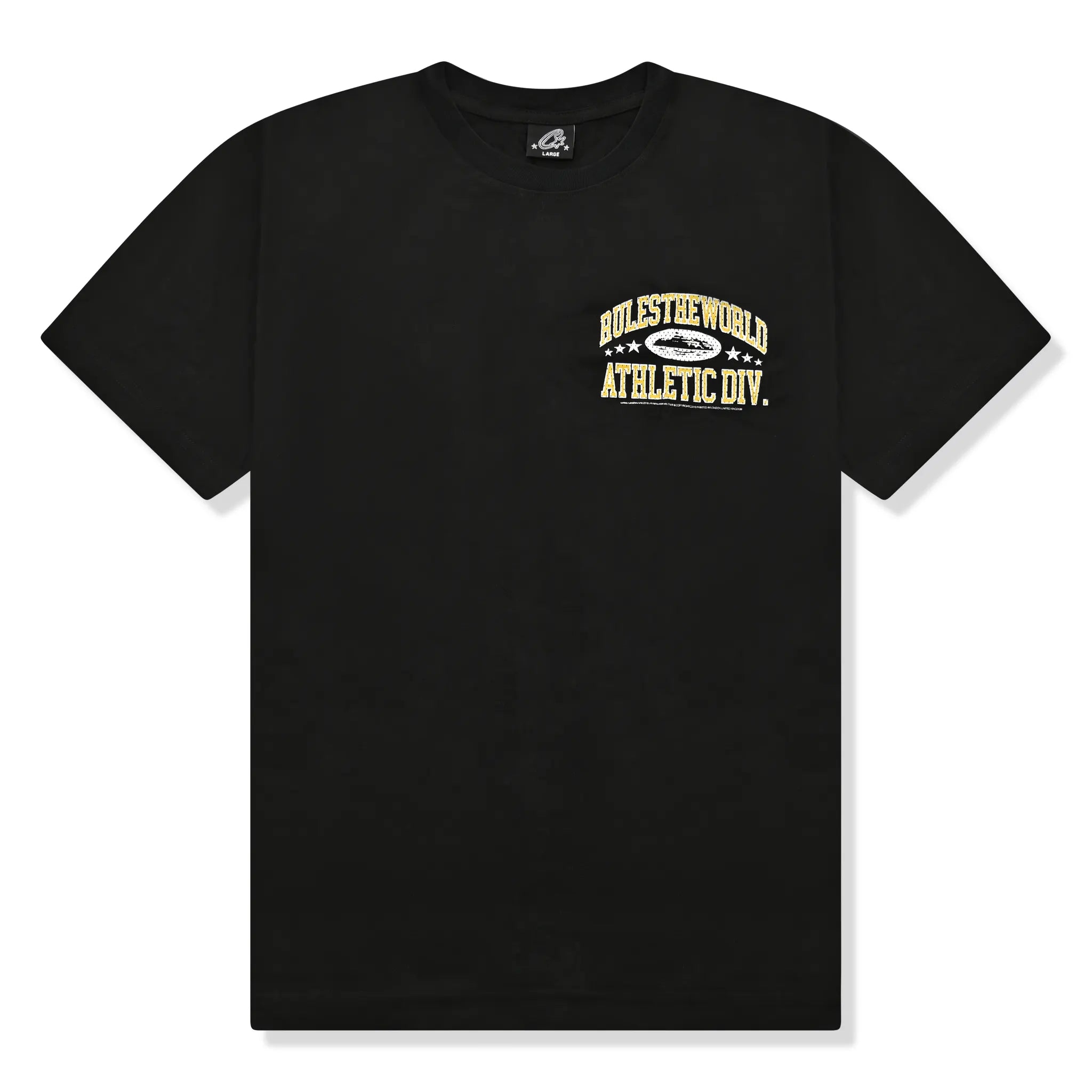 Corteiz Athletic Division Black T-Shirt for Men - Comfortable Casual Workout Tee - Perfect for Gym, Running, and Everyday Wear