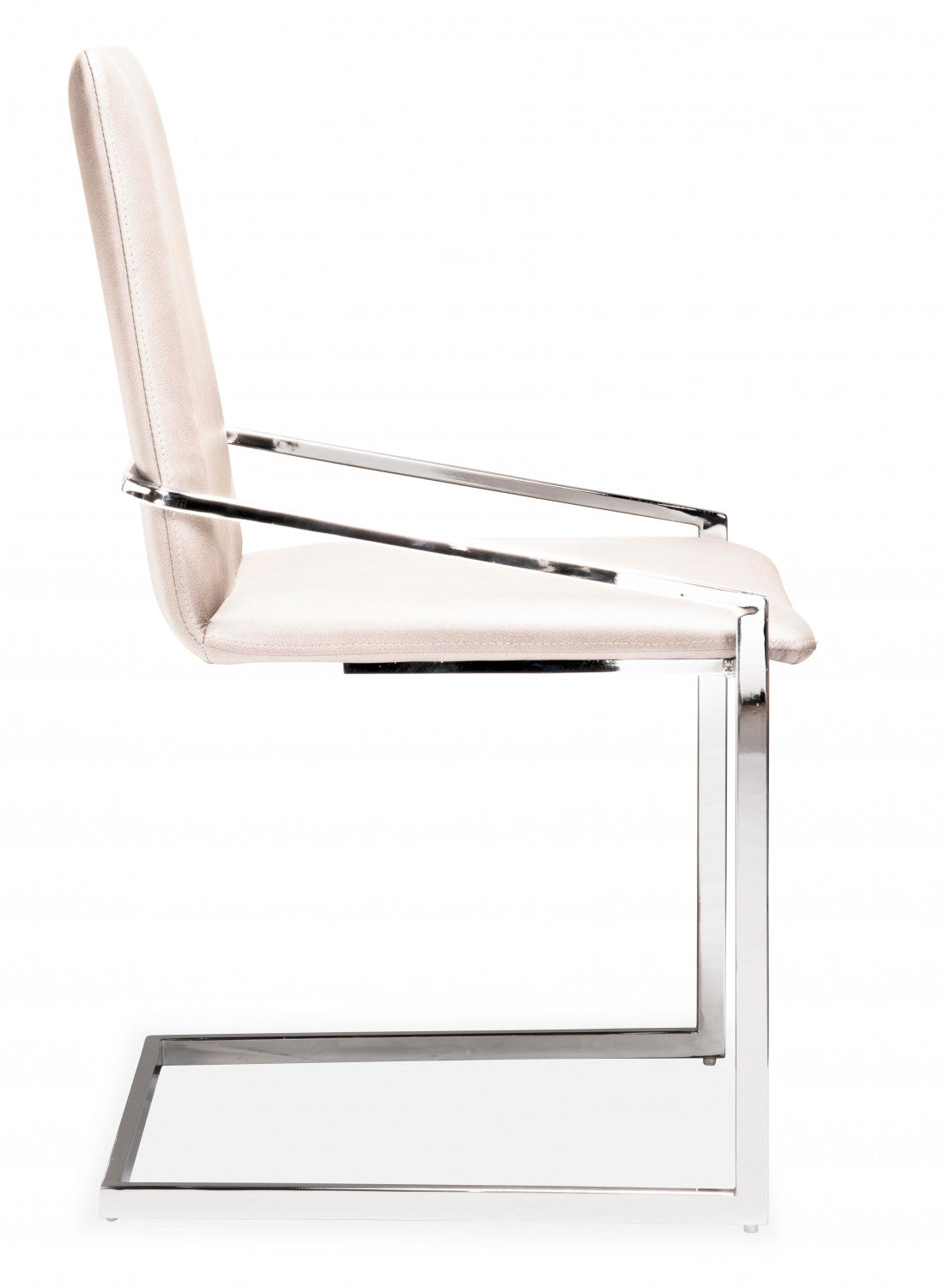 Ariya Modern Dining Chairs - Set of 2 White Upholstered Kitchen Chairs for Dining Room, Kitchen, and Breakfast Nook