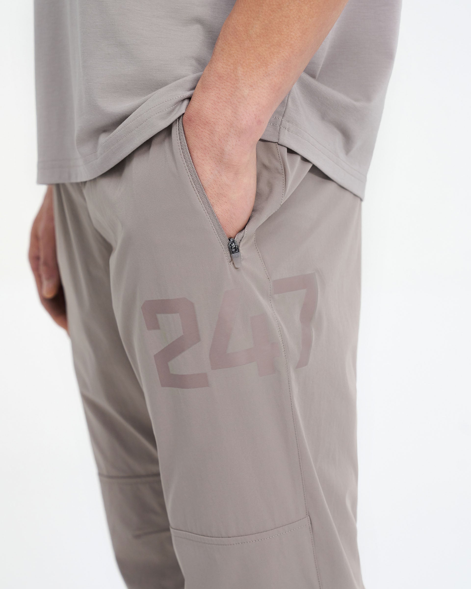247 Training Pants for Women - Soft & Breathable Cinder Color - Perfect for Yoga, Gym & Everyday Comfort