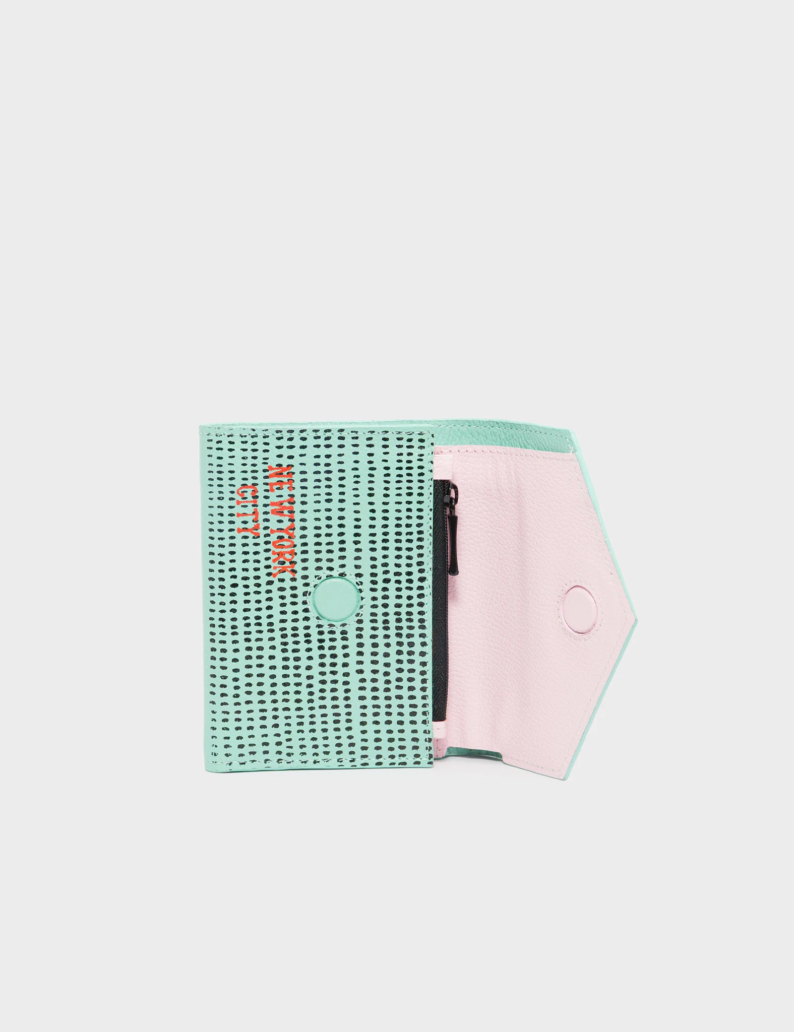 Fiona Oceanic Green Genuine Leather Wallet - Hairy Harold Design - Stylish & Durable for Everyday Use, Travel & Gifts
