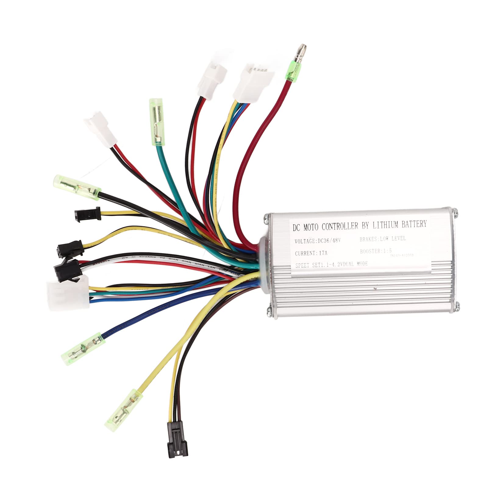 36V 48V 17A DC Motor Speed Controller with Wire Harness - Compatible with Electric Bikes, Scooters & DIY Projects | Perfect for E-Bike Upgrades & Motor Control Systems