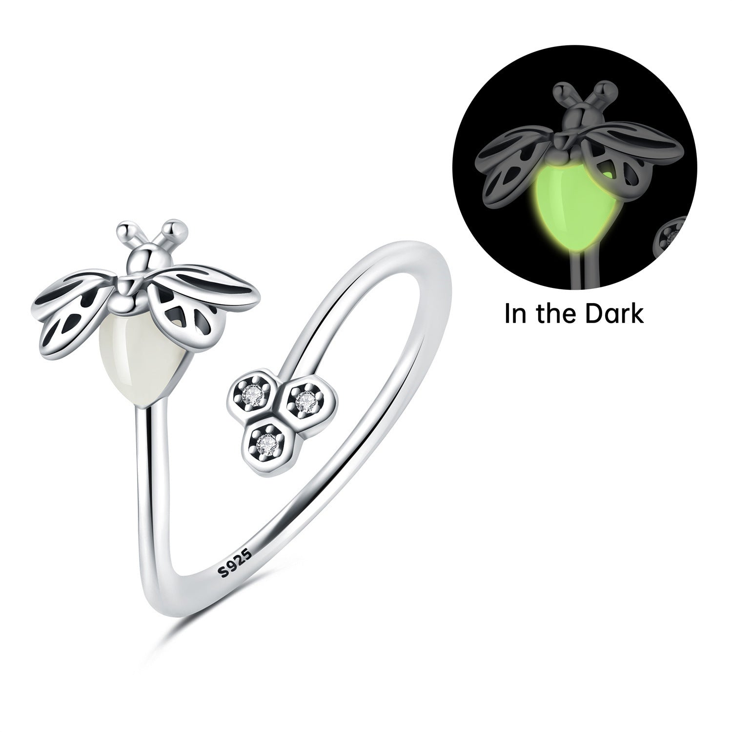 Glow in the Dark Light Up Ring - Firefly LED Fashion Jewelry for Women & Teens | Perfect for Parties, Raves, Concerts & Night Events