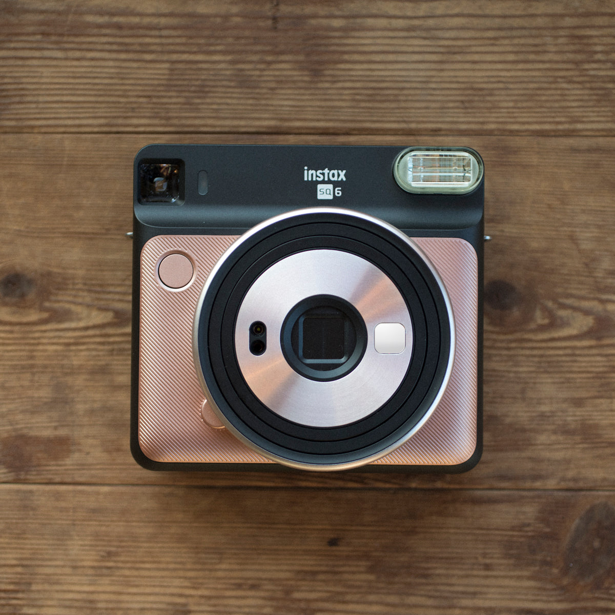 Fujifilm INSTAX Square SQ6 Instant Camera - Blush Gold | Instant Film Photography for Travel, Parties & Memories | Polaroid-Style Square Format Prints