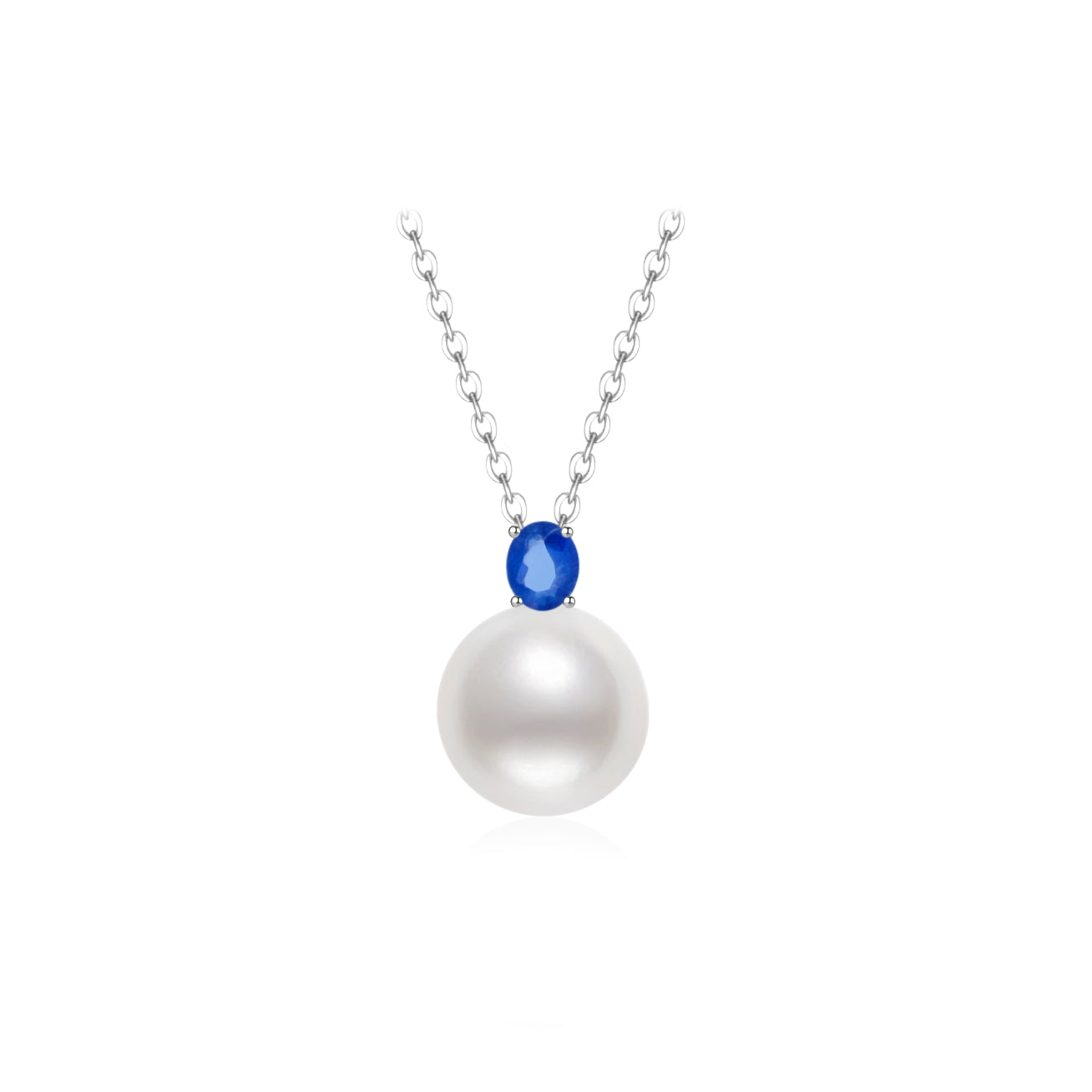 18K Solid Gold Pearl Necklace KN00108 - Elegant Women's Jewelry Gift for Wedding, Anniversary & Special Occasions
