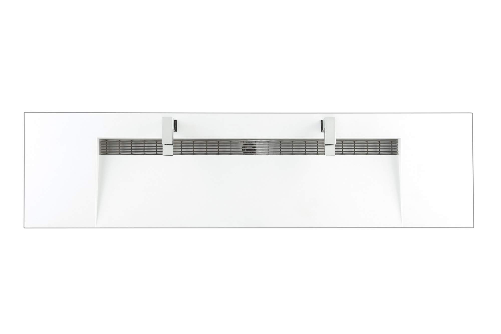 James Martin 210-V72D-WLT 72-Inch Double Vanity in Mid Century Walnut - Modern Bathroom Vanity with Sink for Master Bath or Guest Bathroom